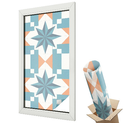 Dekoratív üvegfólia ablakra Egy csillag geometriai szimmetriája