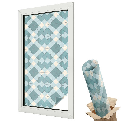 Üvegfólia ablakra Sárga-kék geometriai szimmetria