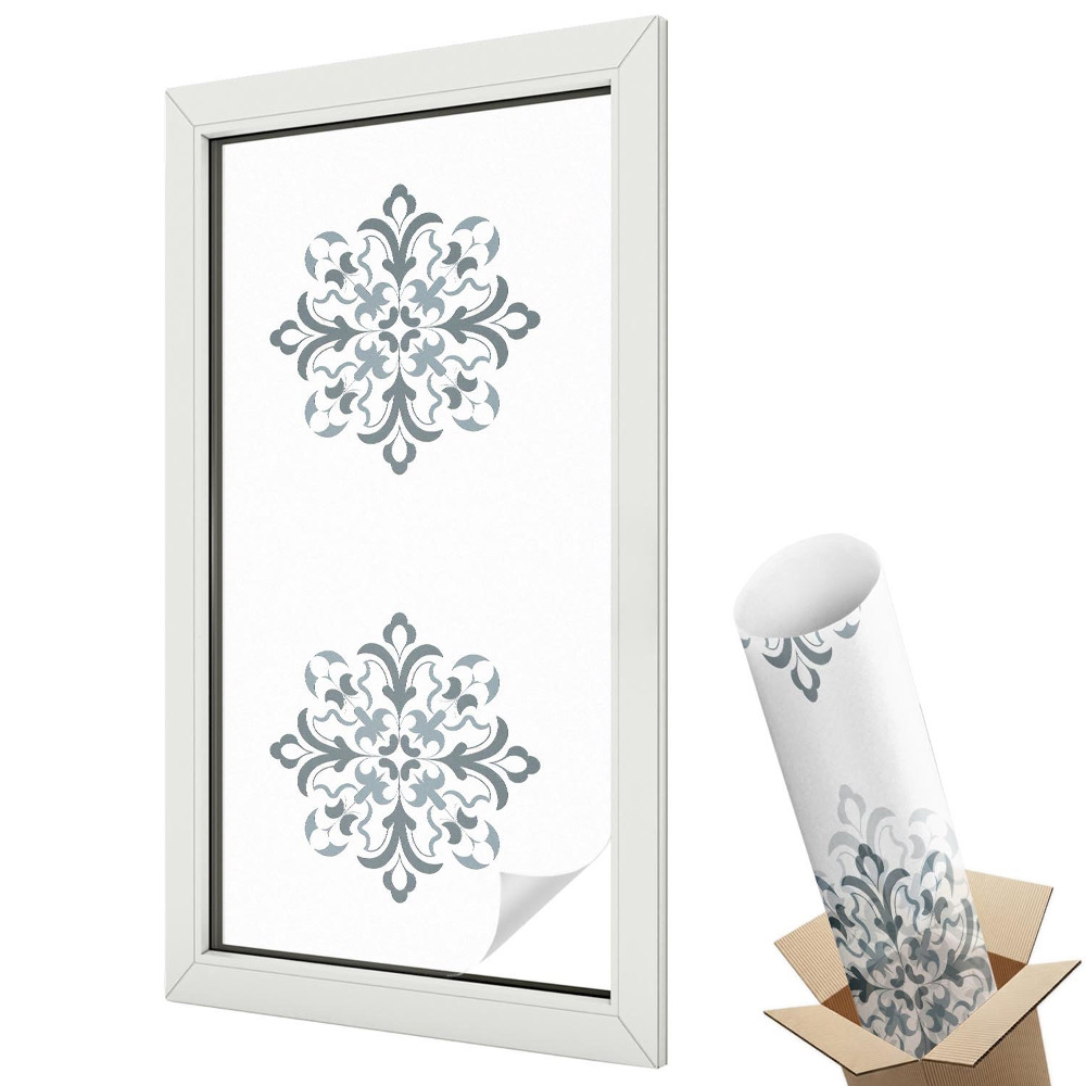 Üvegfólia ablakra Klasszikus dísz harmonikus szimmetriában