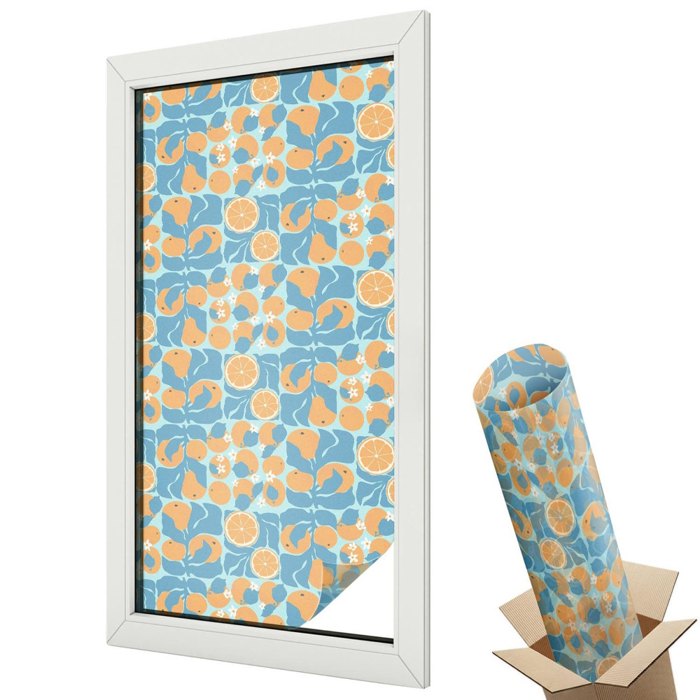 Dekoratív üvegfólia ablakra Citrus-hal motívum