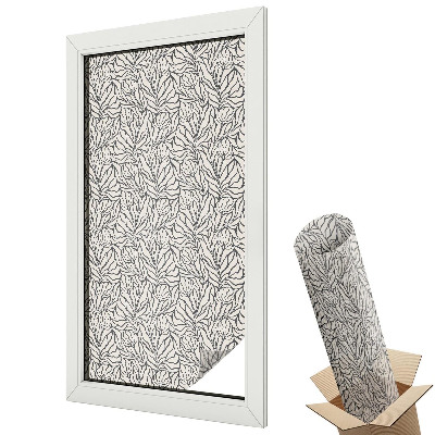 Ablakfólia ólomüveg hatással Növényminta klasszikus szimmetria