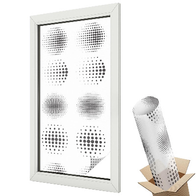 Ablakfólia ólomüveg hatással Geometrikus minimalista körök