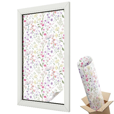 Üvegfólia ablakra Virágmintás növény