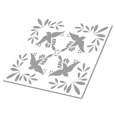 Vinilpadló Madár motívum levelekkel díszített háttéren