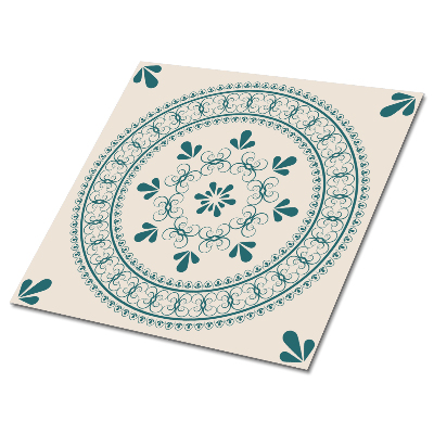 Vinyl padló falra Vintage stílusú motívum díszekkel