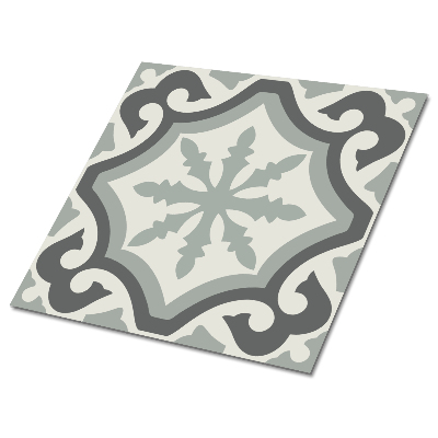 Vinyl padló falra Geometrikus motívum szürke árnyalatokban