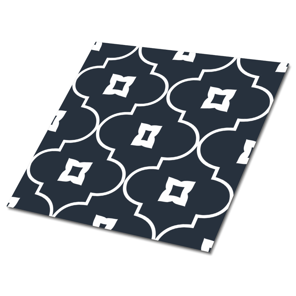 Vinyl padló falra Marokkói minta sötétkékben