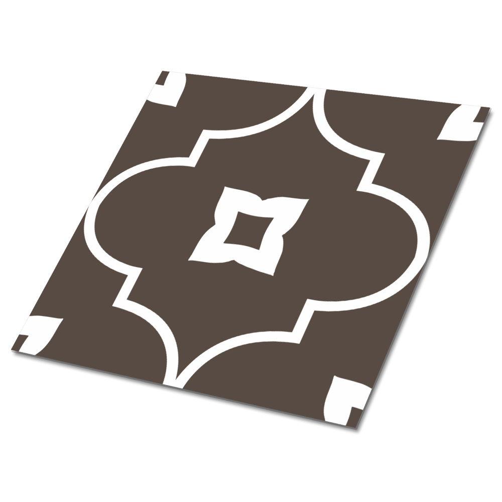 Vinilpadló Marokkói motívum barna árnyalatokban