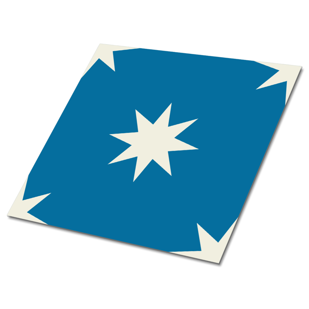 Vinyl padló falra Csillagok kék háttéren