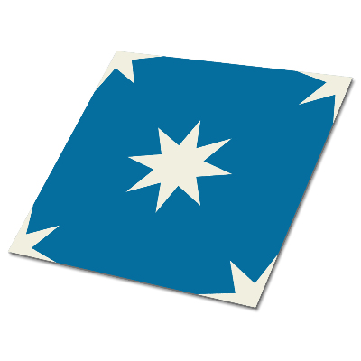 Vinyl padló falra Csillagok kék háttéren