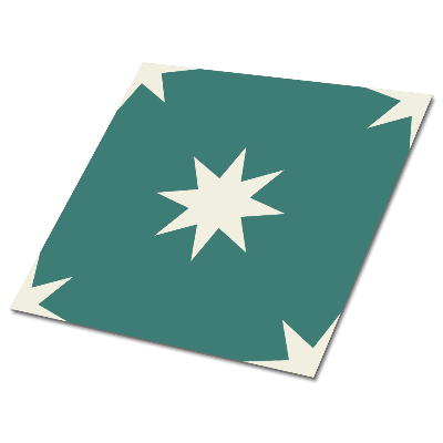 Vinyl padló Csillagok zöld háttéren