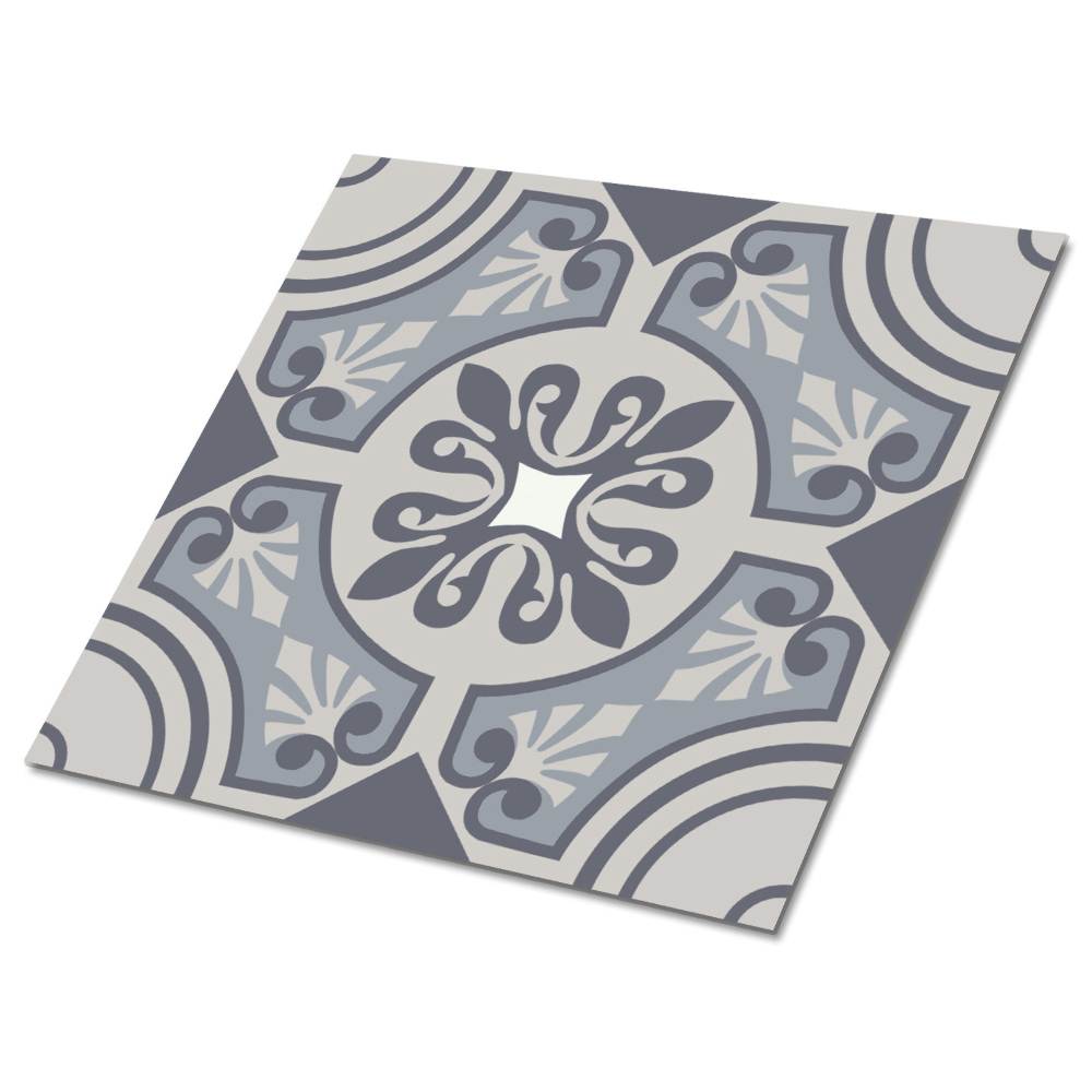 Vinyl padló falra Geometrikus motívum szürke árnyalatokban