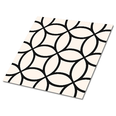 Vinyl padló Geometriai körök rácsmintában