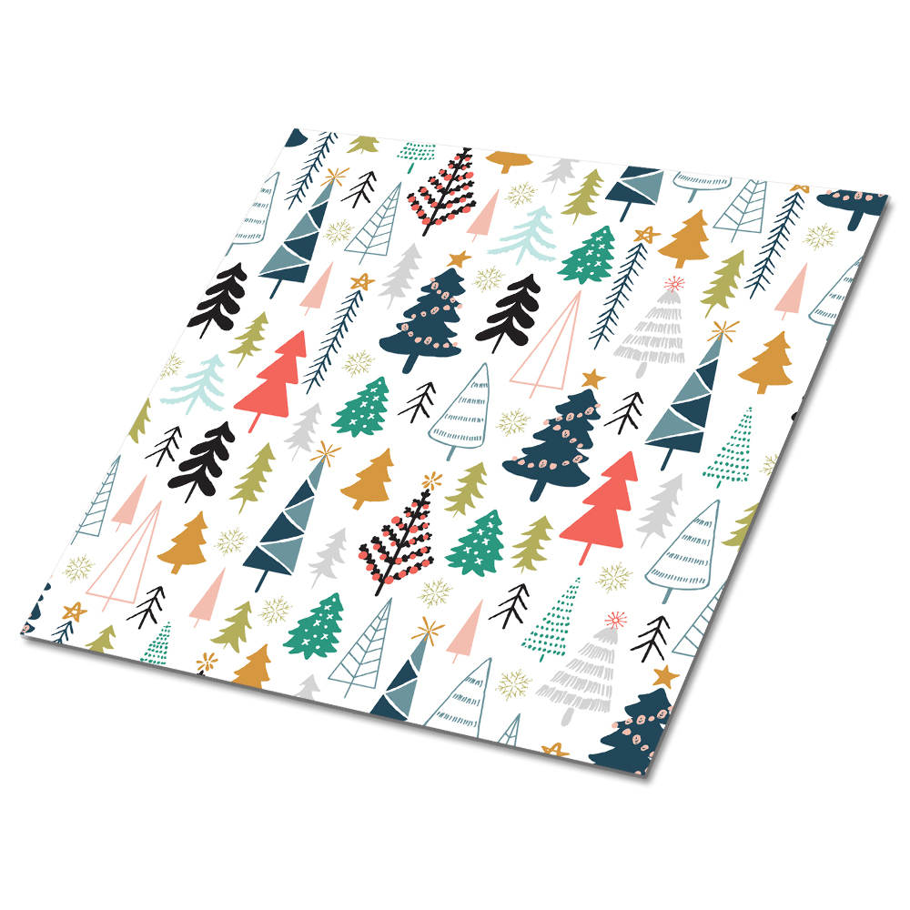 Vinilpadló Karácsonyfák különböző színekben és formákban