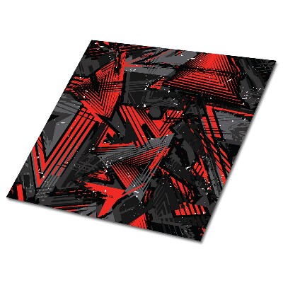 Vinyl padló Absztrakt piros és fekete minták