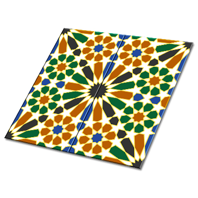 Vinyl padló falra Mozaik motívum arab stílusban