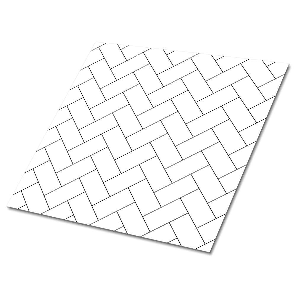 Vinyl padló falra Halszálkás minta