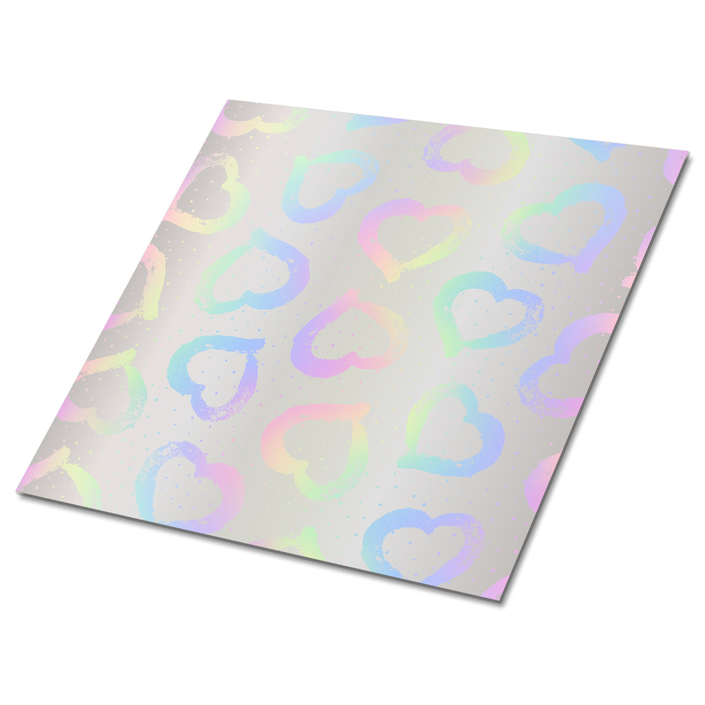 Vinyl padló falra Pasztell szívek tükörkép háttér előtt