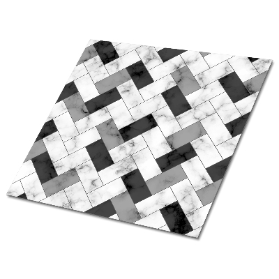 Vinyl padló falra Szürke árnyalatú mozaikminta