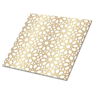 Vinyl csempe falra Arany geometrikus minták világos háttéren