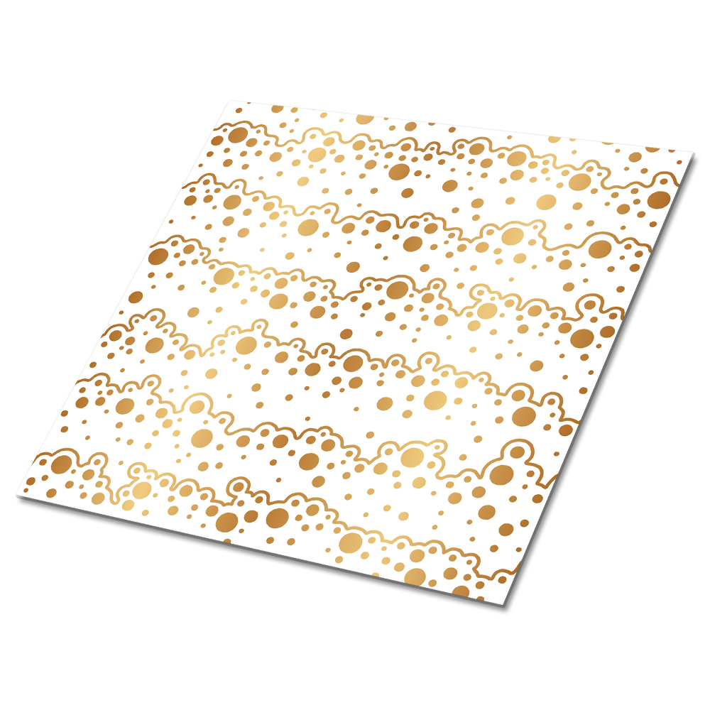 Vinyl padló Arany hullámok pöttyökkel
