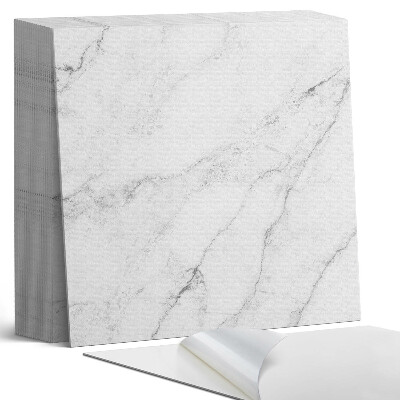 Öntapadós vinyl csempe Márványminta fehér eleganciával