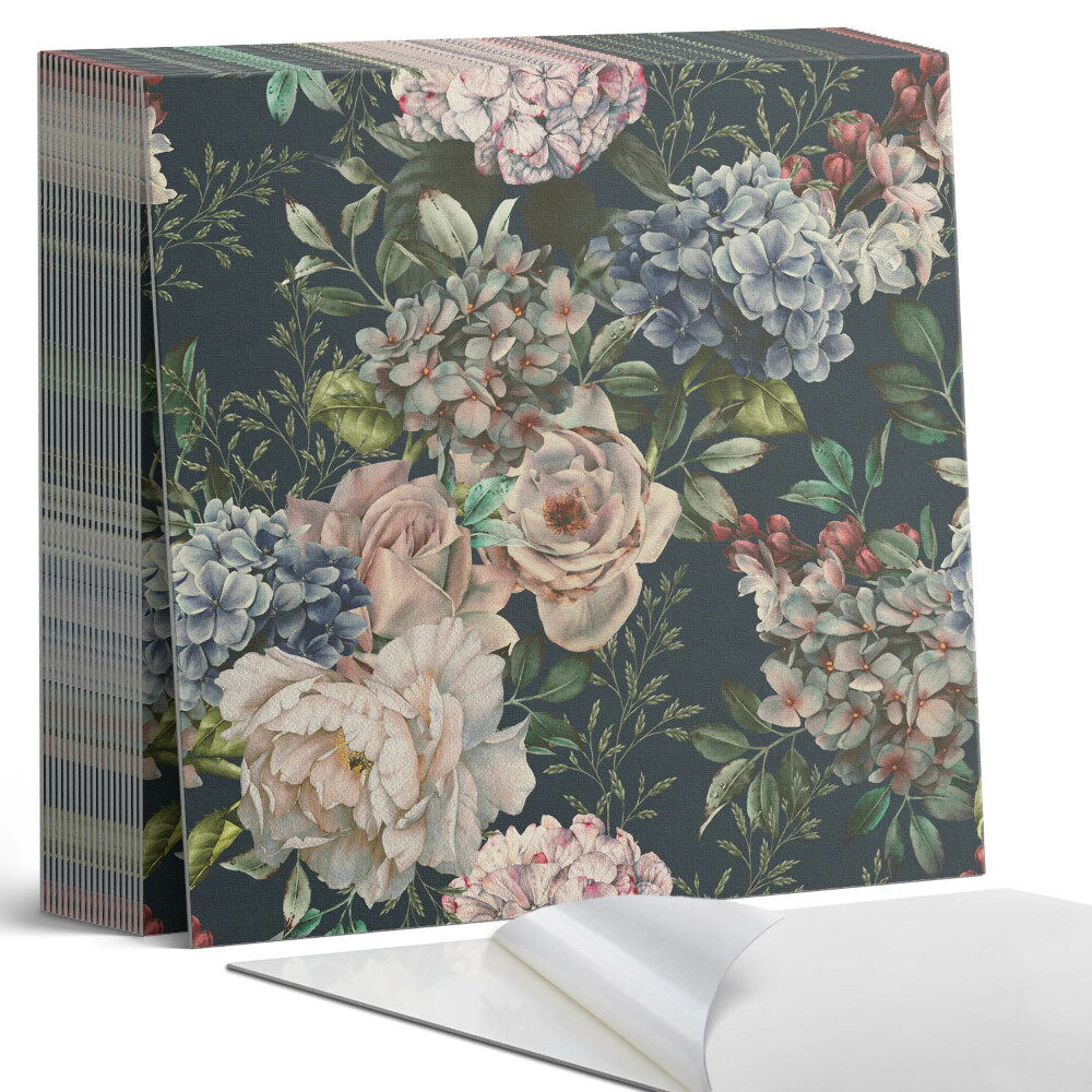 Öntapadós vinyl csempe Virágmotívum