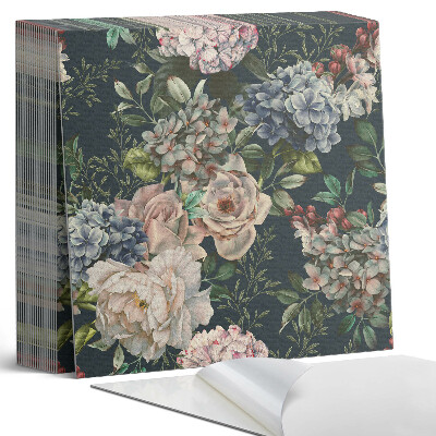 Öntapadós vinyl csempe Virágmotívum