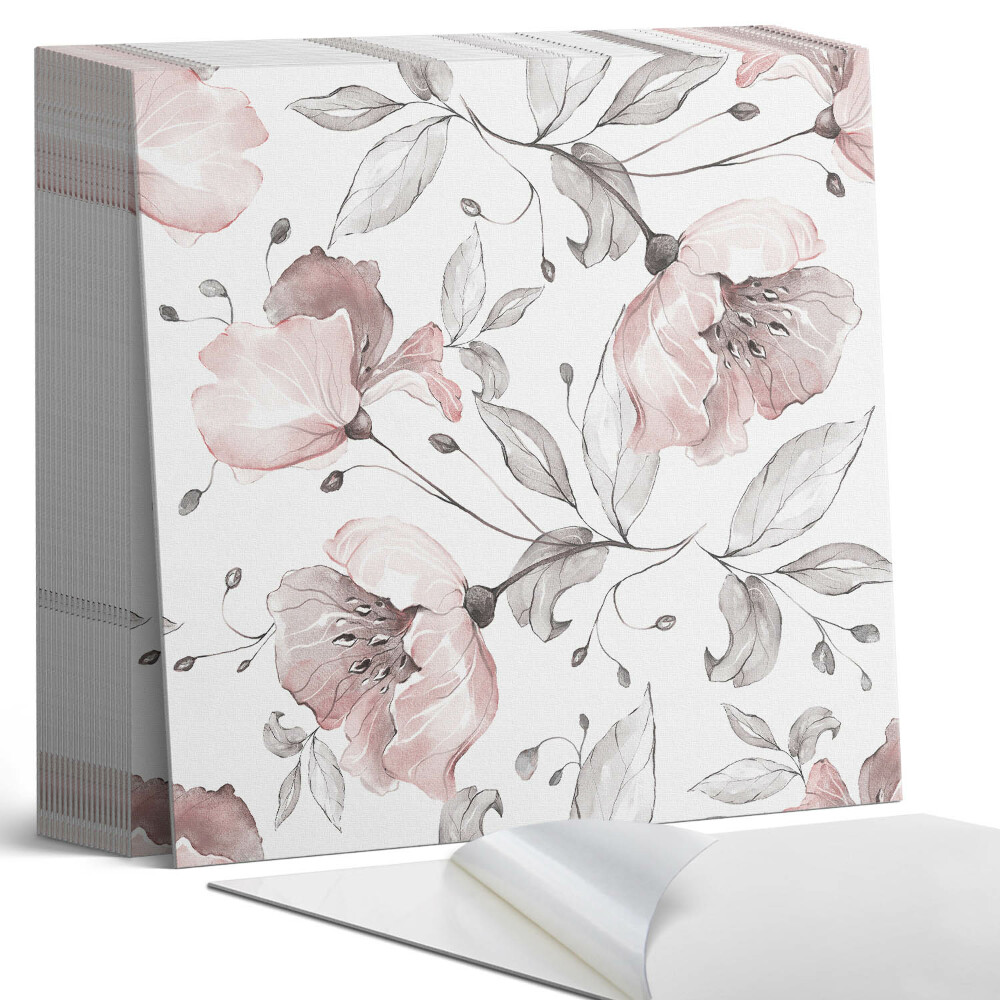 Vinyl csempe Virágmotívum akvarell stílusban