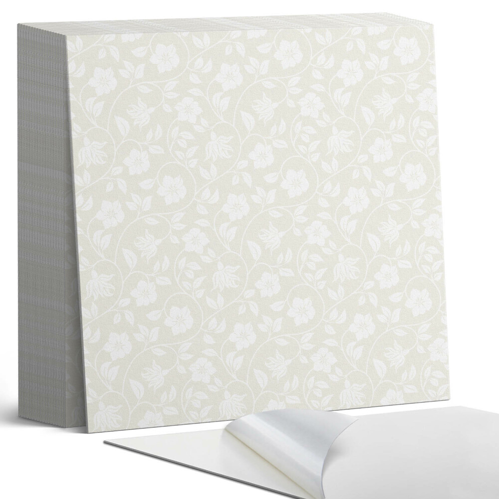 Öntapadós vinyl csempe Virágmotívum