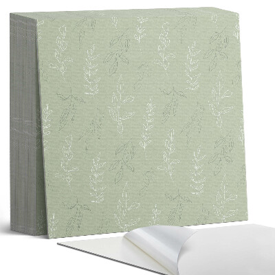 Vinyl padló Természetes levélmotívum növényi formákban