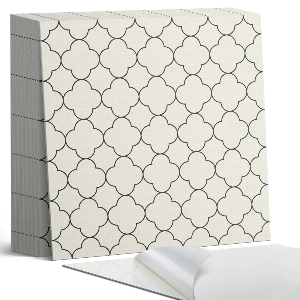 Öntapadós vinyl csempe Virágminta hálóban