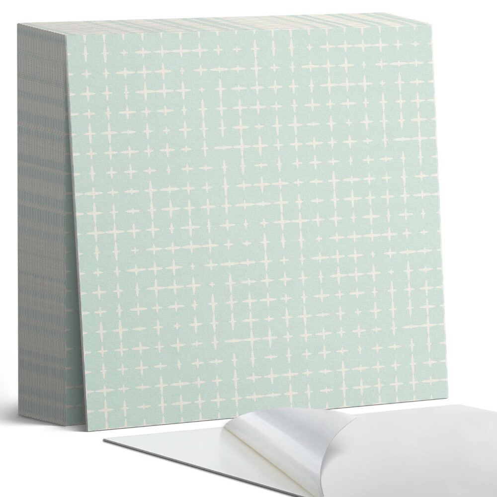 Öntapadós vinyl csempe Vonalak és keresztek mintázata a geometriában