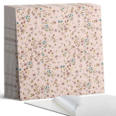 Öntapadós vinyl csempe Virágmotívum