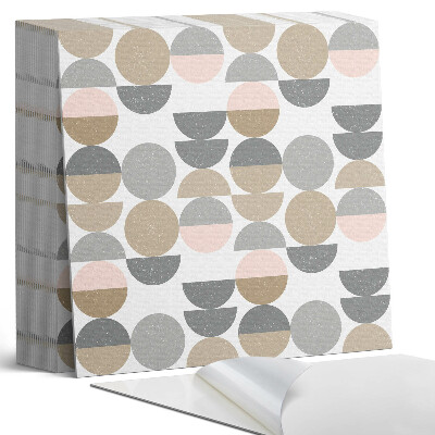 Öntapadós vinyl csempe Körök és félkörök geometrikus stílusban