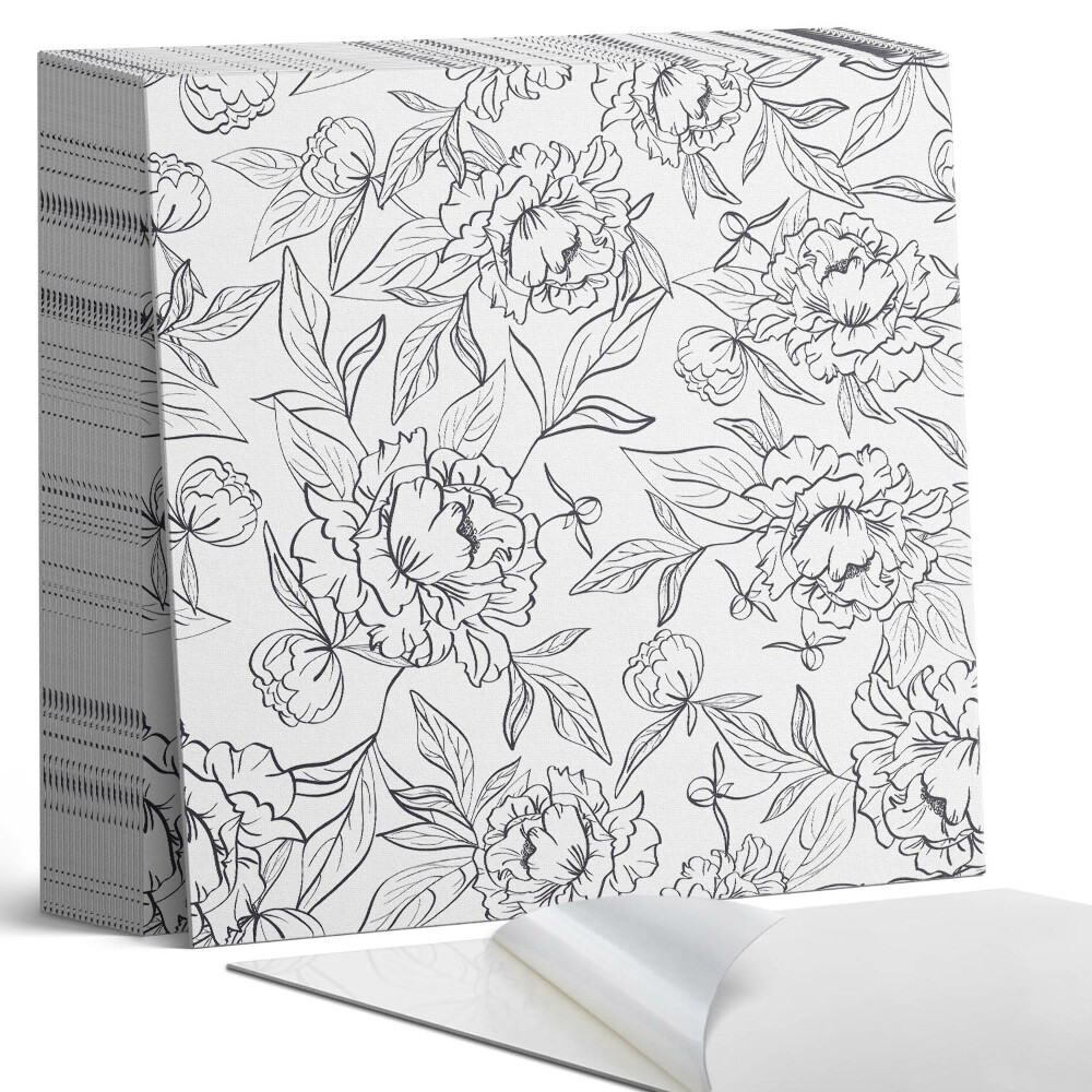 Öntapadós vinyl csempe Virágkötészet zöld levelekkel