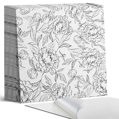 Öntapadós vinyl csempe Virágkötészet zöld levelekkel