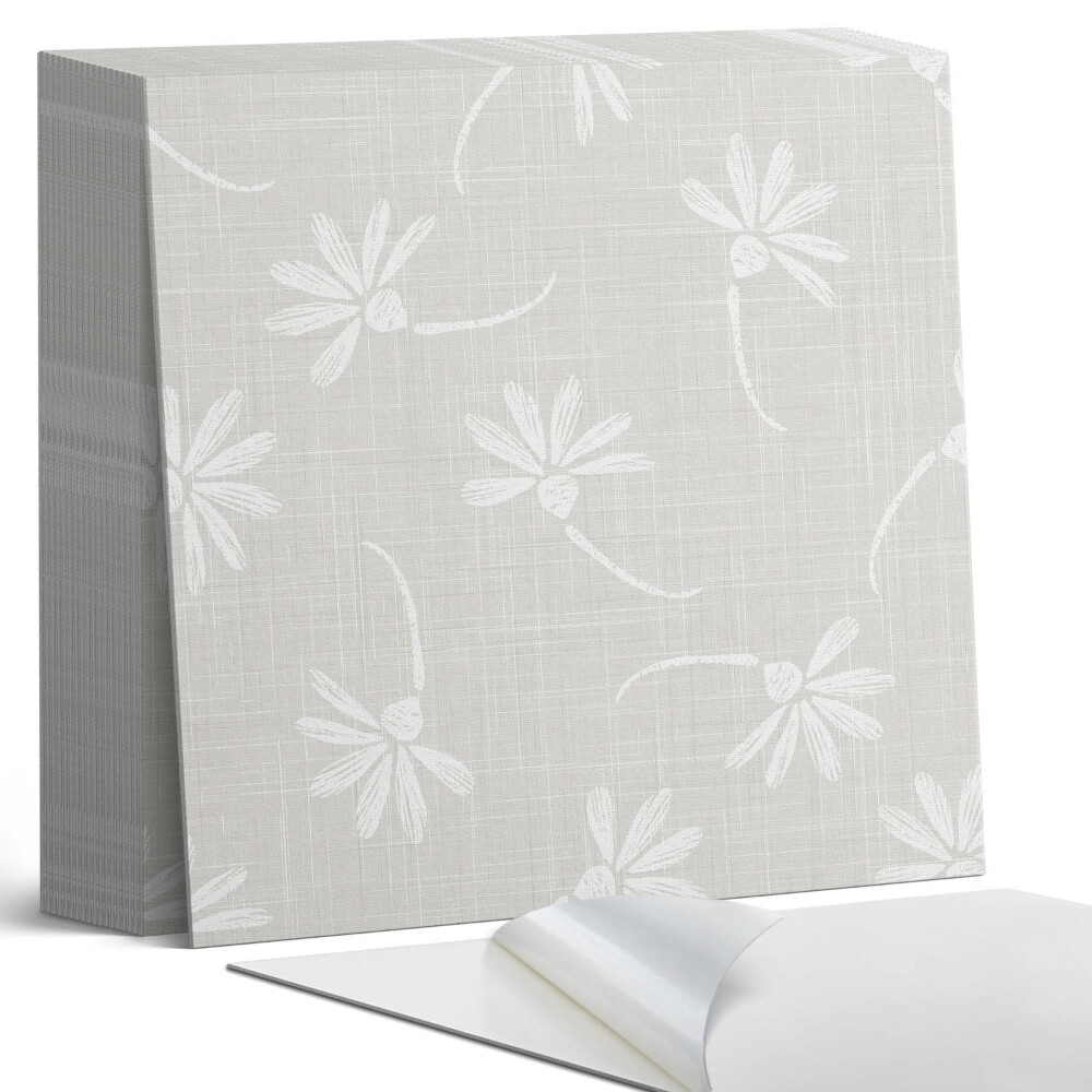 Öntapadós vinyl csempe Virágmotívum