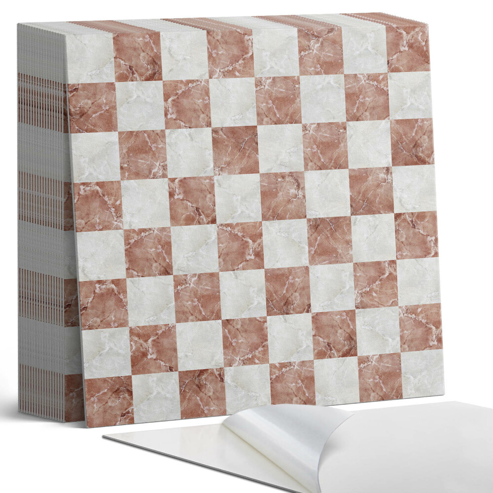 Vinyl csempe Márvány sakktábla elegáns stílusban