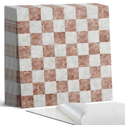 Vinyl csempe Márvány sakktábla elegáns stílusban