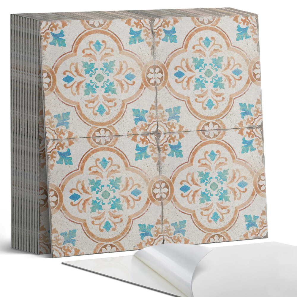 Öntapadós vinyl csempe Virágos dekoratív minta