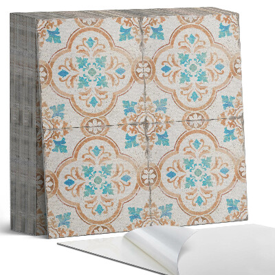 Öntapadós vinyl csempe Virágos dekoratív minta