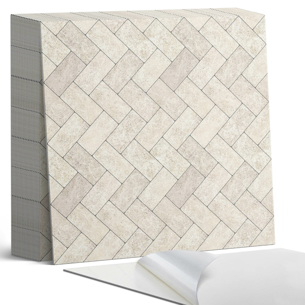 Öntapadós vinyl csempe Halszálkás dekoratív minta