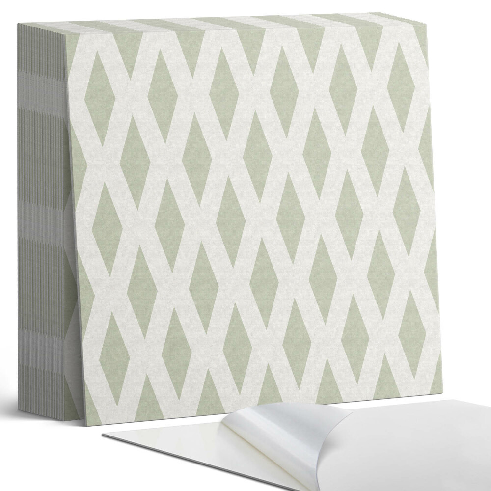 Öntapadós vinyl csempe Gyémánt motívum rácsban