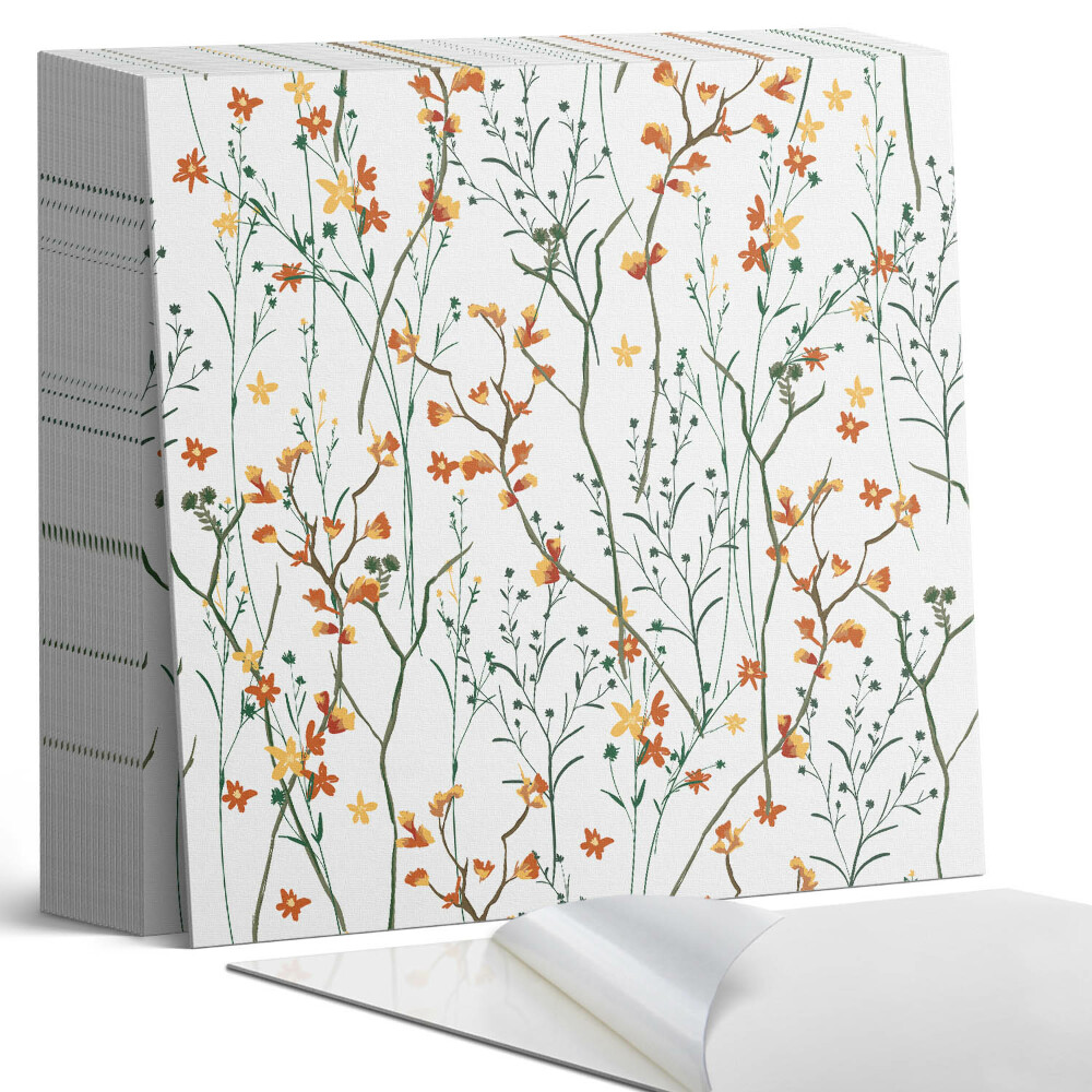 Öntapadós vinyl csempe Virágmotívum