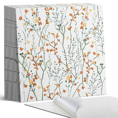 Öntapadós vinyl csempe Virágmotívum