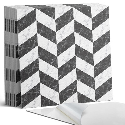 Öntapadós vinyl csempe Márvány halszálka elegáns stílusban