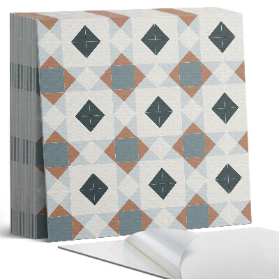 Öntapadós vinyl csempe Csempézett geometrikus motívum