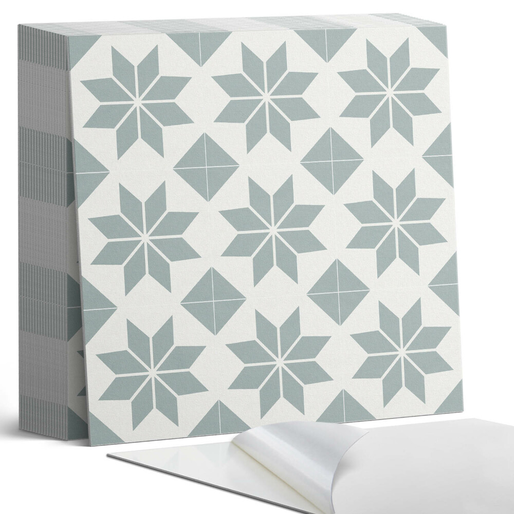 Vinyl padló Virágmotívumok geometrikus stílusban