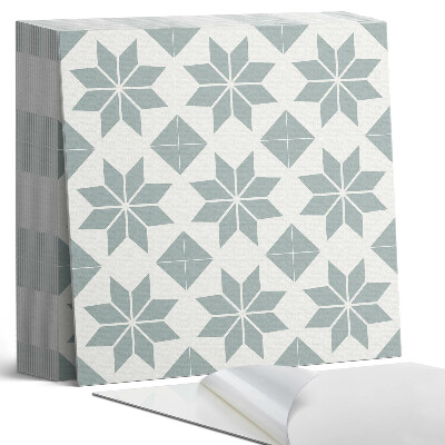 Vinyl padló Virágmotívumok geometrikus stílusban